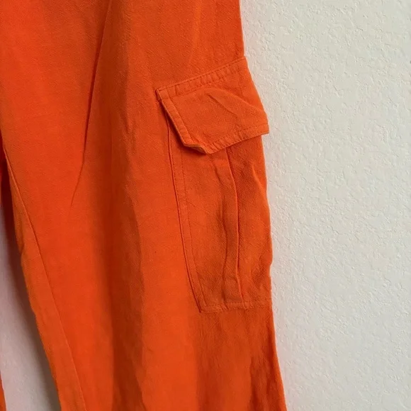 Urban Outfitters Archive Orange Low-rise Cargo Trousers - size small - Picture 3 of 13